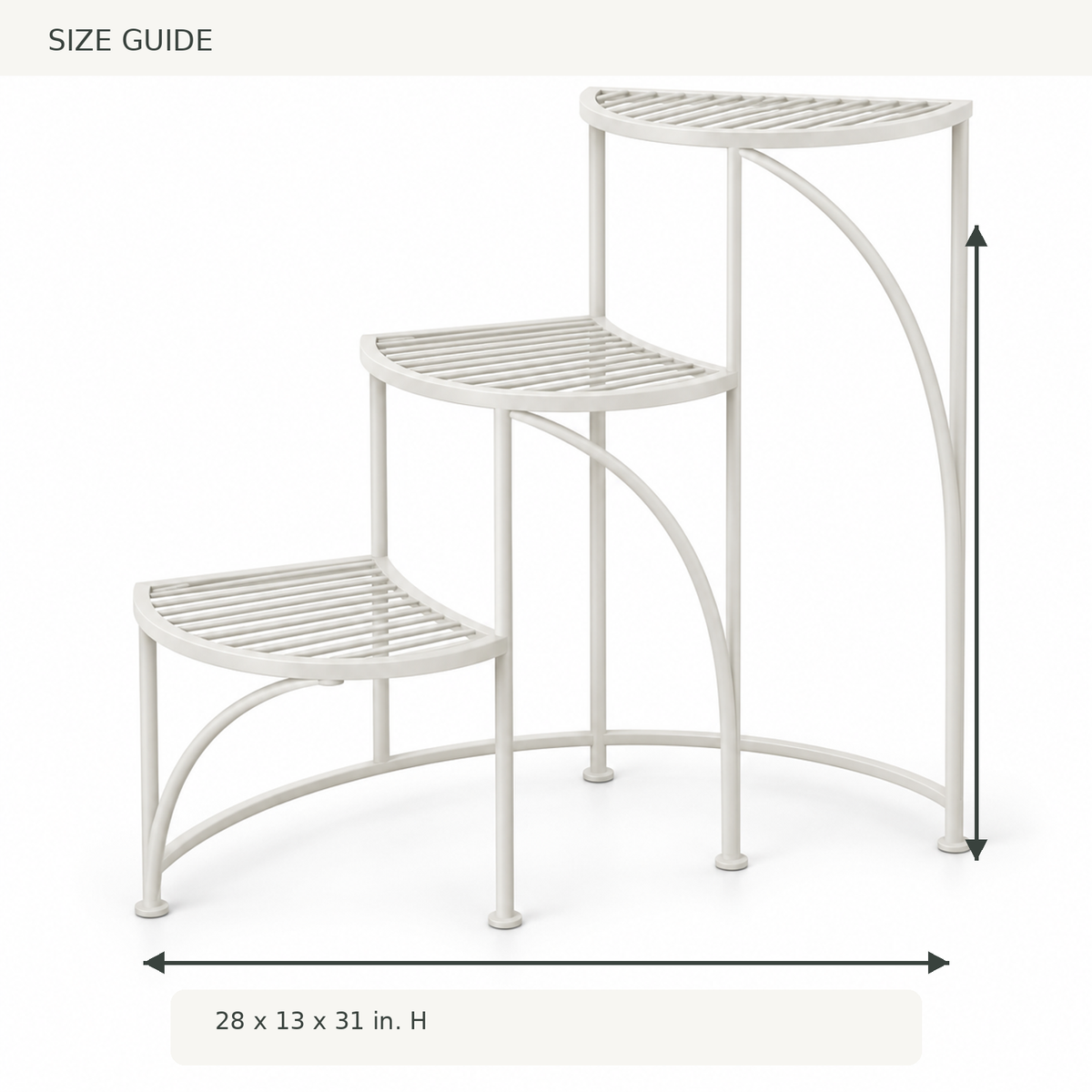 Arc Three-Tier Plant Stand