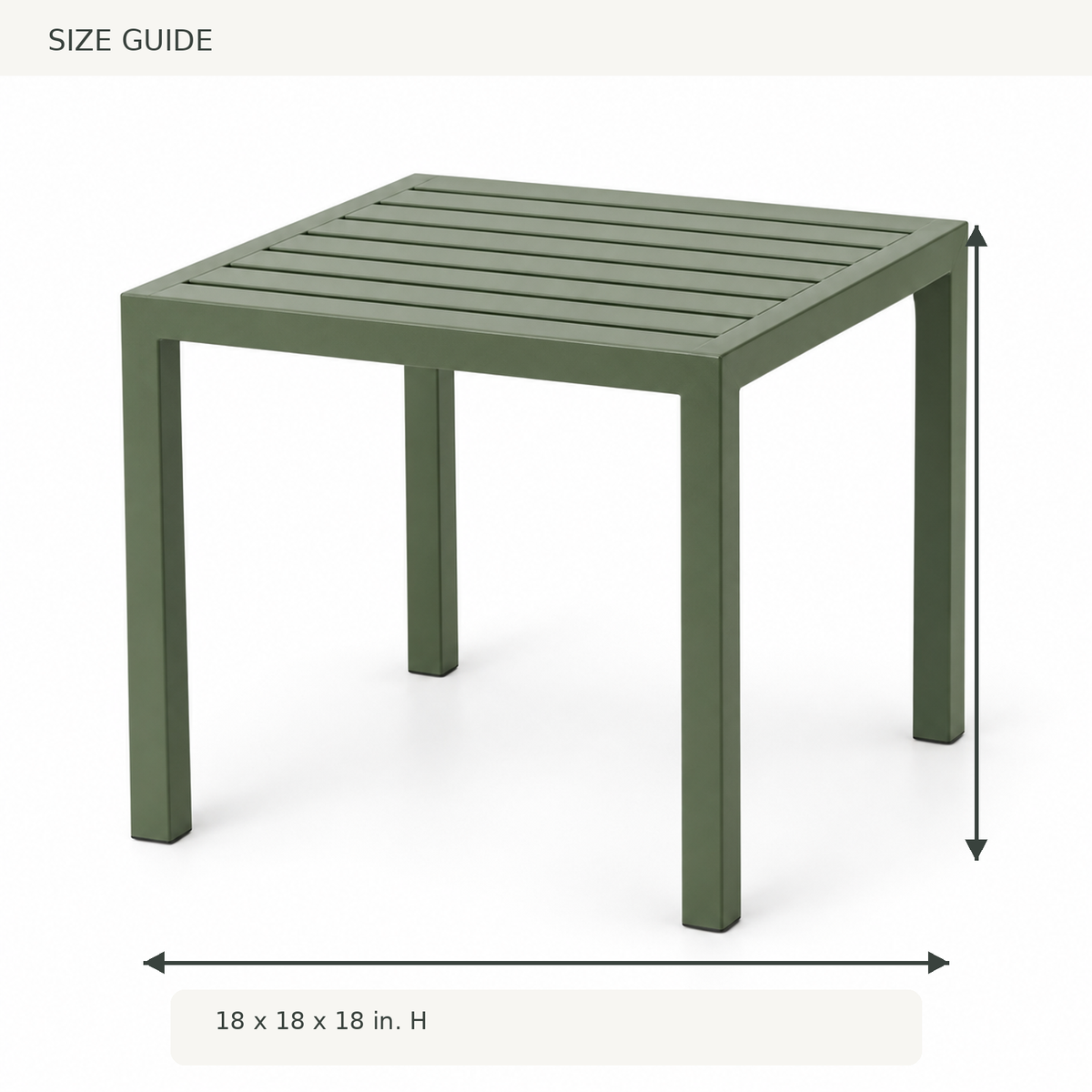 Eave Slatted Side Table