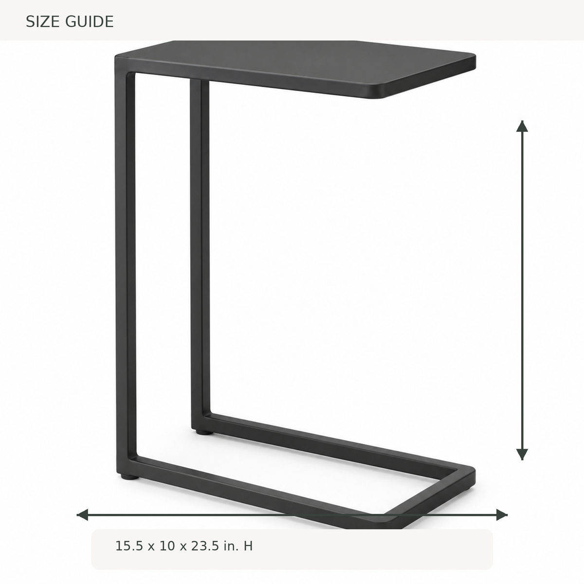 Vale C-Shaped Side Table