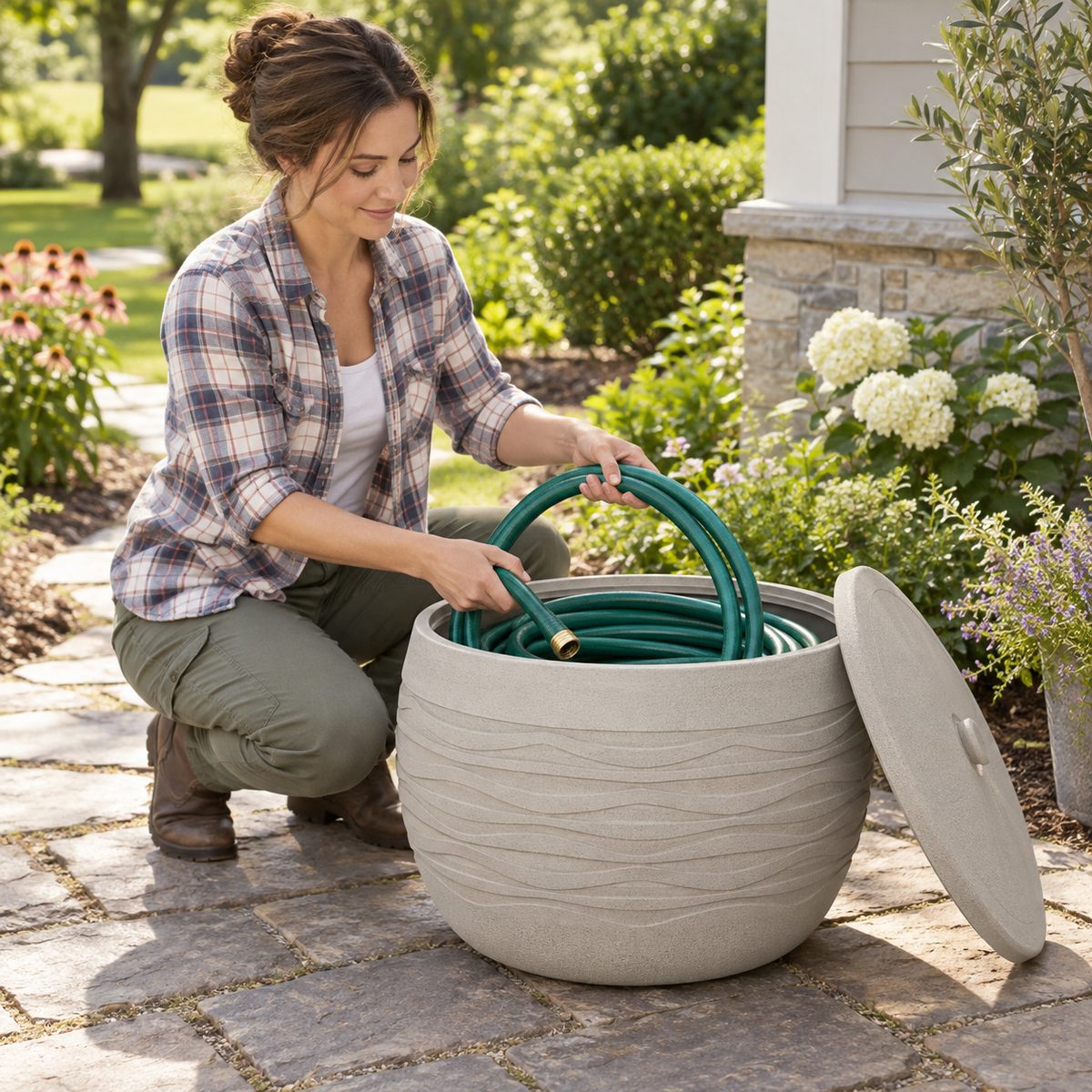 Loop Hose Storage Pot